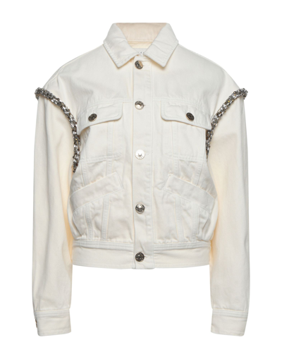 【SANDRO】 Paloma Embellished Denim Jacket Sandro Paloma Embellished Faded Denim Jacket | Neiman Marcus