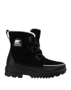 Sorel Torino Ii Faux Fur-trimmed Waterproof Suede And Rubber Ankle Boots In Black