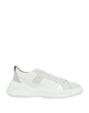 Oamc Free Solo Sneakers In White Synthetic Fibers In Light Green