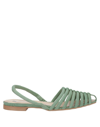 Fiorifrancesi Sandals In Sage Green