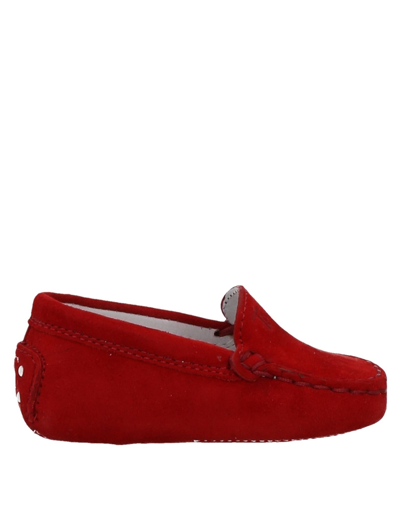 Tod's Kids' Newborn Shoes In Red