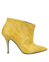 ANIYE BY ANIYE BY WOMAN ANKLE BOOTS YELLOW SIZE 11 TEXTILE FIBERS