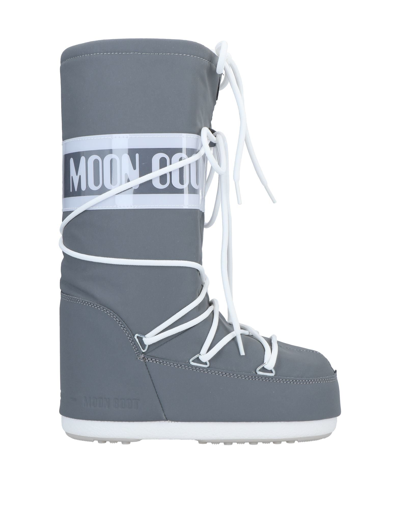 Moon Boot Knee Boots In Grey