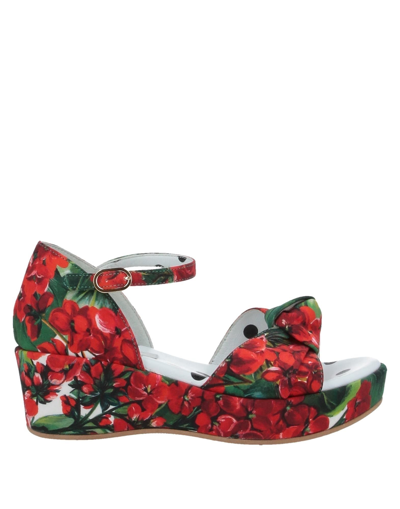 Dolce & Gabbana Babies' Sandals In Green