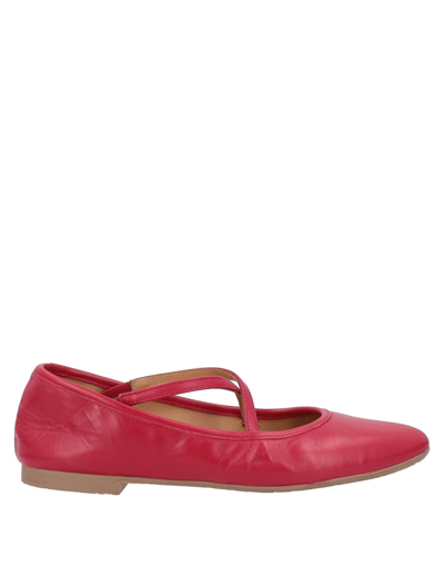 By A. Ballet Flats In Red
