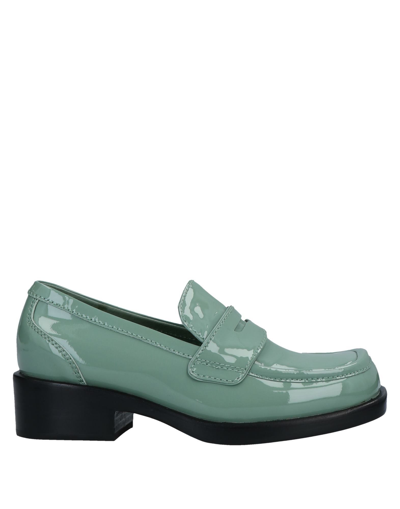 Jeffrey Campbell Loafers In Sage Green