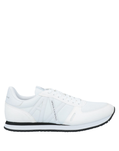 Armani Exchange Sneakers In White