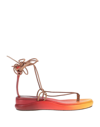 Chloé Toe Strap Sandals In Red