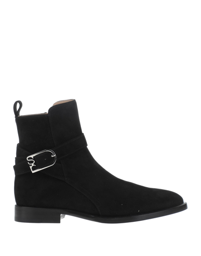 Sergio Rossi Ankle Boots In Black