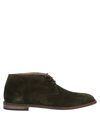Boemos Ankle Boots In Military Green