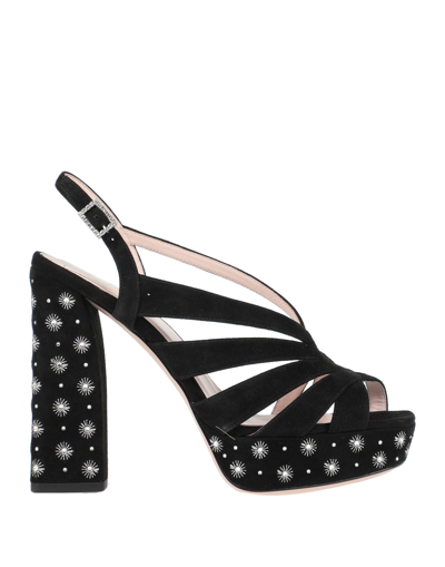 Roger Vivier Sandals In Black