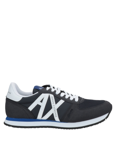 ARMANI EXCHANGE ARMANI EXCHANGE MAN SNEAKERS BLACK SIZE 6 POLYAMIDE, POLYURETHANE, POLYESTER