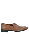 DOUCAL'S DOUCAL'S MAN LOAFERS TAN SIZE 9 SOFT LEATHER