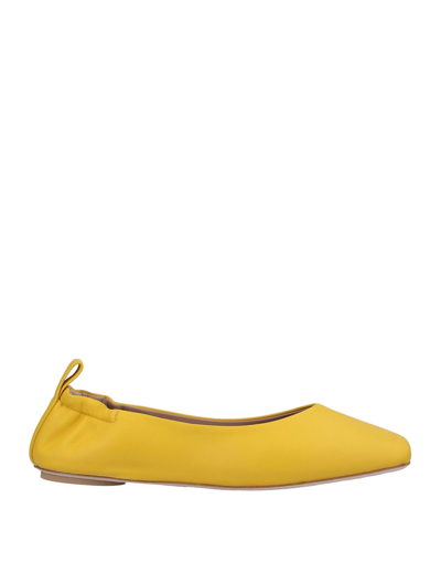 Max & Co Ballet Flats In Yellow