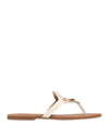 SEE BY CHLOÉ SEE BY CHLOÉ WOMAN THONG SANDAL IVORY SIZE 5 CALFSKIN