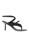 Le Silla Toe Strap Sandals In Black