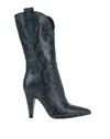 Hilya Knee Boots In Slate Blue