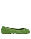 Tory Burch Ballet Flats In Green