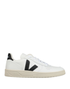 Veja V10' White Low-top Sneakers With Logo In Vegan Leather In White