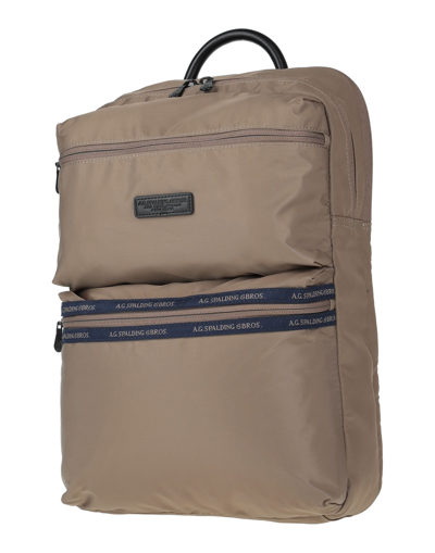 A.g. Spalding & Bros. 520 Fifth Avenue  New York Backpacks In Khaki