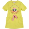 THE MARC JACOBS THE MARC JACOBS YELLOW MASCOT LOGO SWEAT DRESS,W12404