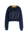 NO KA'OI NO KA 'OI WILI TOP WOMAN SWEATSHIRT MIDNIGHT BLUE SIZE 3 POLYAMIDE, POLYESTER, POLYURETHANE