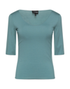 Emporio Armani T-shirts In Sage Green