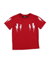 Neil Barrett Kids' T-shirts In Red