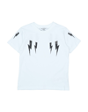 Neil Barrett Kids' T-shirts In White