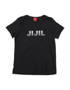 Jijil Jolie Kids' T-shirts In Black