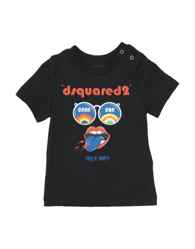 Dsquared2 Babies' T-shirts In Black