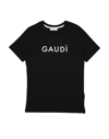 Gaudì Kids' T-shirts In Black