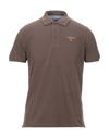 Aeronautica Militare Polo Shirts In Khaki