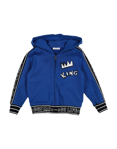 Dolce & Gabbana Kids' Sweatshirts In Blue