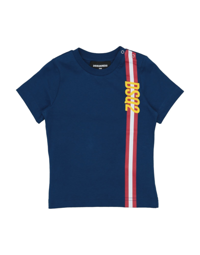 Dsquared2 Babies' T-shirts In Dark Blue