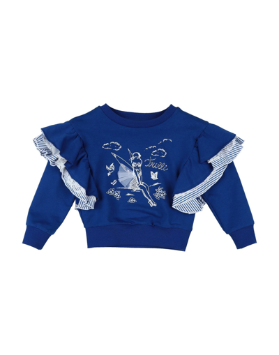 Monnalisa Kids' Sweatshirts In Blue