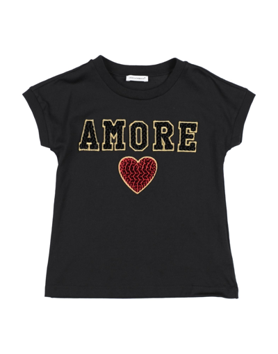 Dolce & Gabbana Kids' T-shirts In Black