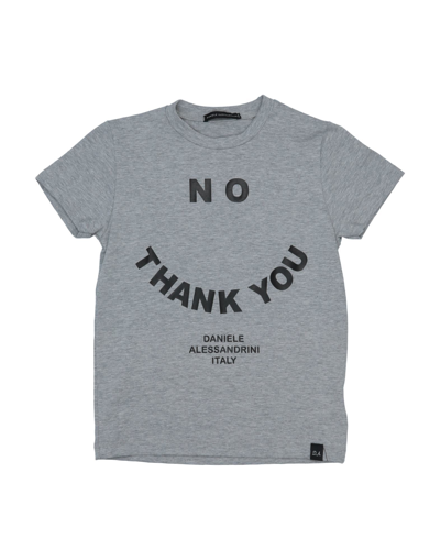 Daniele Alessandrini Kids' T-shirts In Grey