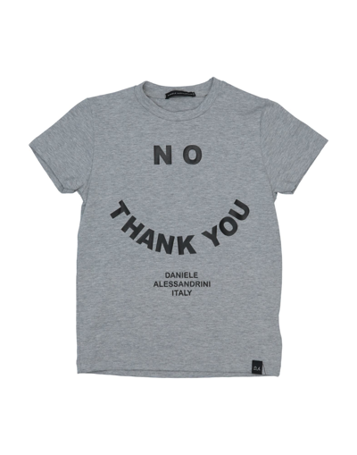 Daniele Alessandrini Babies'  Toddler Boy T-shirt Grey Size 6 Cotton, Elastane