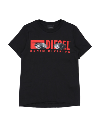 Diesel Kids' T-shirts In Black