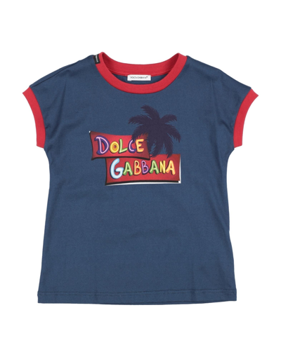 Dolce & Gabbana Kids' T-shirts In Blue