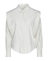Isabel Marant Woman Shirt Beige Size 2 Cotton In Beige