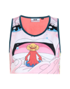 Gcds Pink One Piece Edition Shirahoshi Cropped Tank Top In Pink