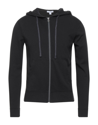 James Perse Sweatshirts In Black