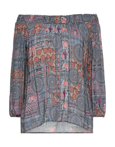 Desigual Blouses In Blue