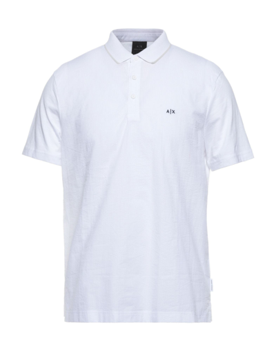 Armani Exchange Polo Shirts In White