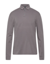 Zanone Polo Shirts In Grey