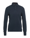 Zanone Polo Shirts In Dark Blue