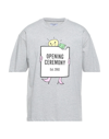 Opening Ceremony Lightbulb Box Logo T-shirt In Grey