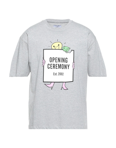 OPENING CEREMONY OPENING CEREMONY MAN T-SHIRT GREY SIZE L COTTON